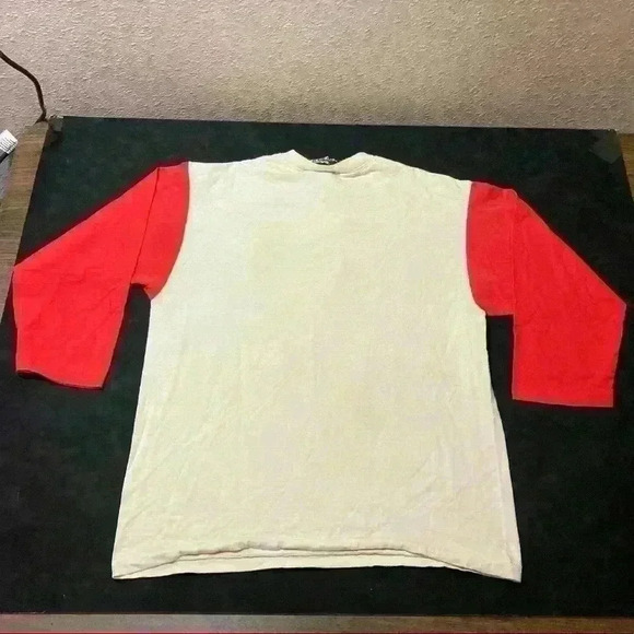 VTG Disney Originals Mickey Mouse Embroidered Baseball 3/4 Raglan Shirt L - Picture 2 of 13